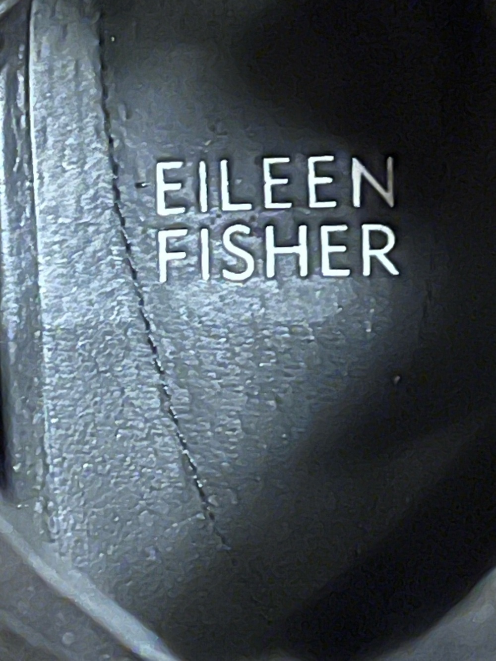 Eileen Fisher Link Elastic Strappy Zip Back Comfort Minimalist Black Sandals — 7 - Picture 9 of 10